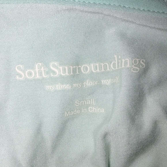 Soft Surroundings size small mint green color top - Picture 3 of 5